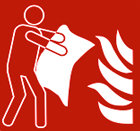 Löschdecke-Symbol